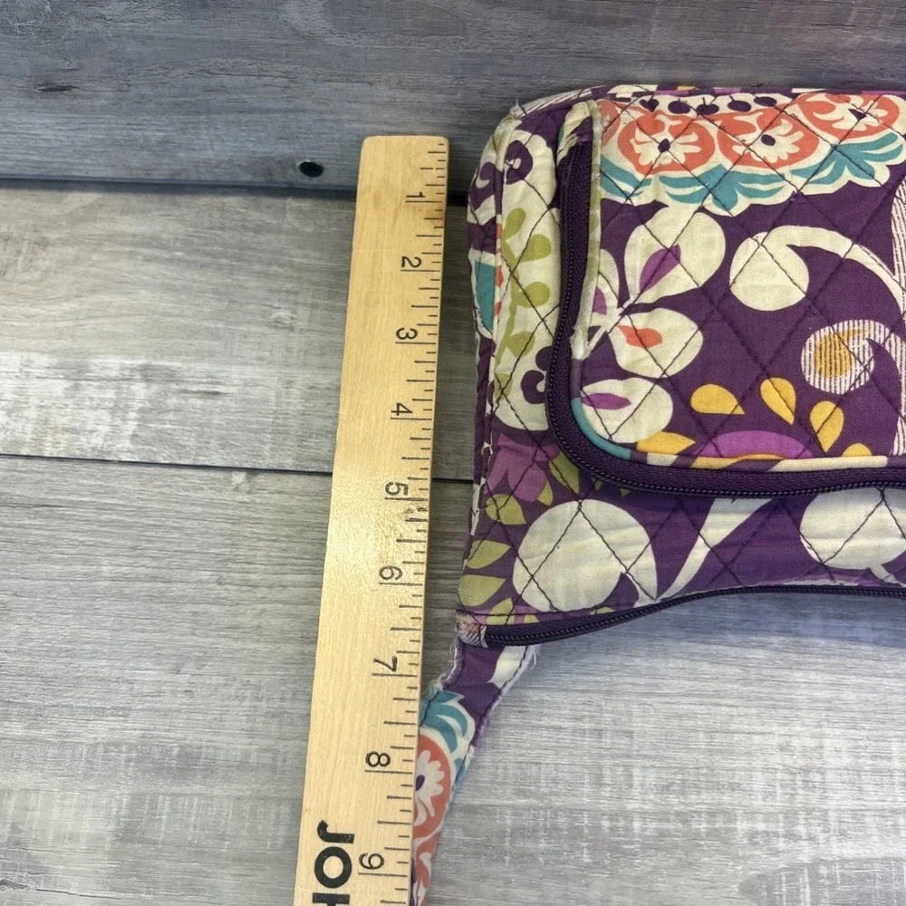 Retired Vera Bradley Plum Crazy Pattern Little Hipster Crossbody Bag Purse 2013